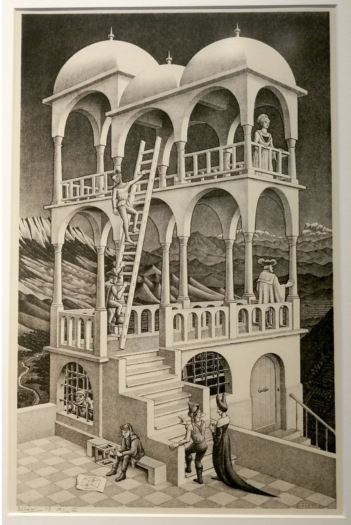 Lithograph figure for Belvedere